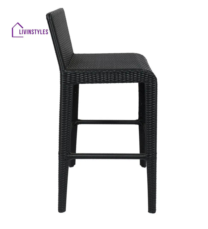 Betta Outdoor Patio Bar Sets 2 Chairs and 1 Table (Black) - Bar Sets