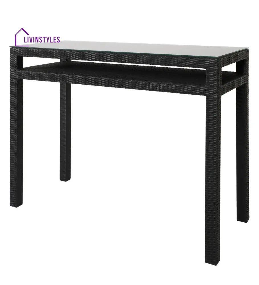 Betta Outdoor Patio Bar Sets 2 Chairs and 1 Table (Black) - Bar Sets