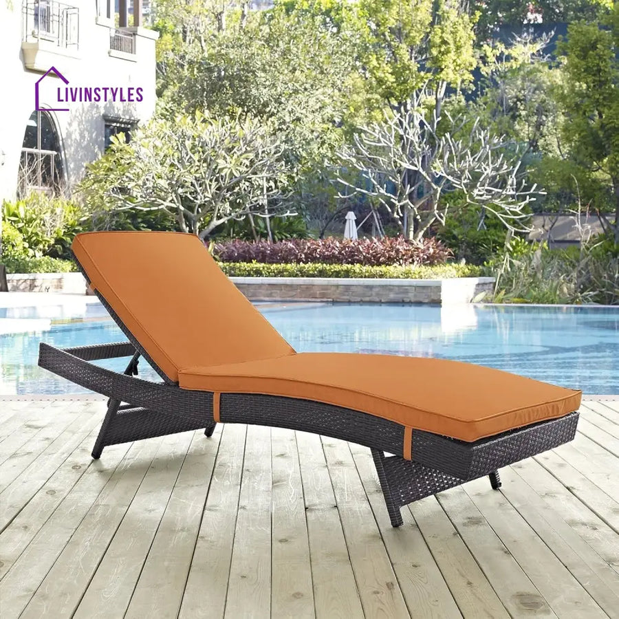 Bettina Outdoor Rattan Wicker Chaise Lounger For Poolside - Lounger Set