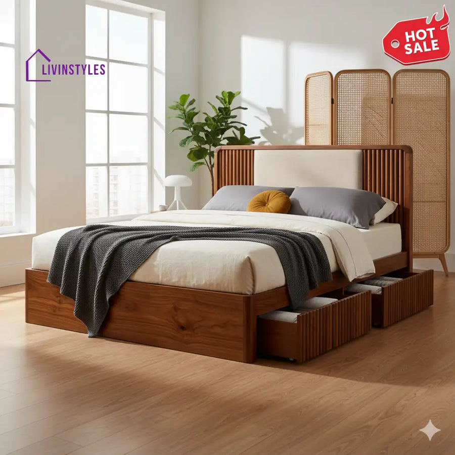 Betty Premium Sheesham Wood Bed
