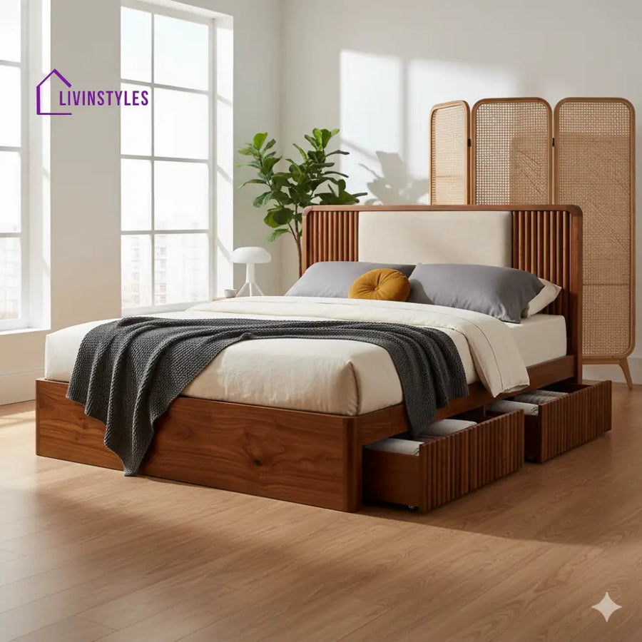 Betty Premium Sheesham Wood Bed