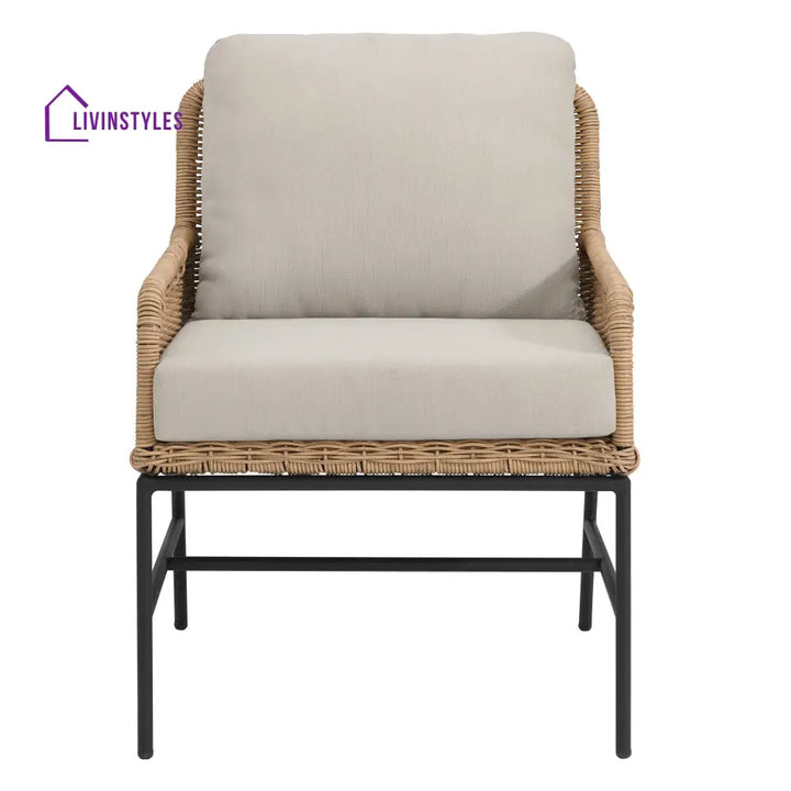 Bevy Outdoor Patio Seating Set 2 Chairs and 1 Table Set (Honey) - Coffee Table Sets
