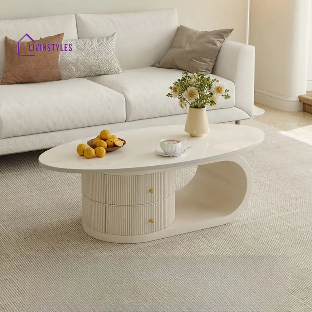 Bhakti Stainless Steel Frame Coffee Table for Living Room