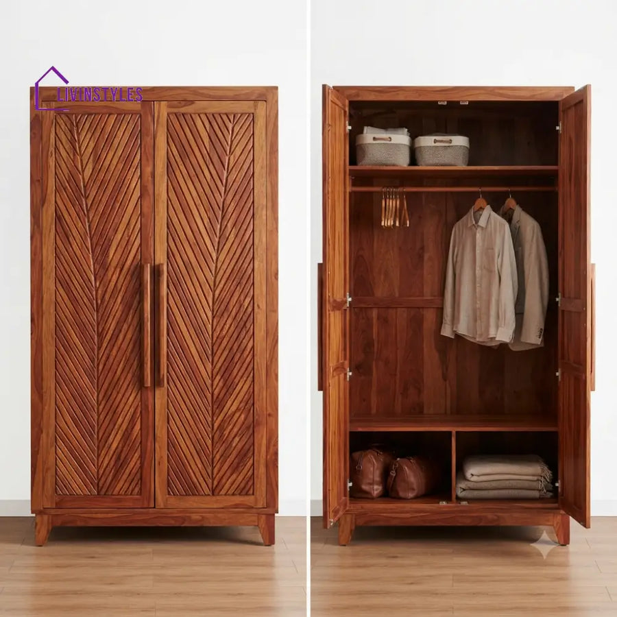 Bhargavi Wooden Wardrobe for Clothes | Cupboard for Clothes