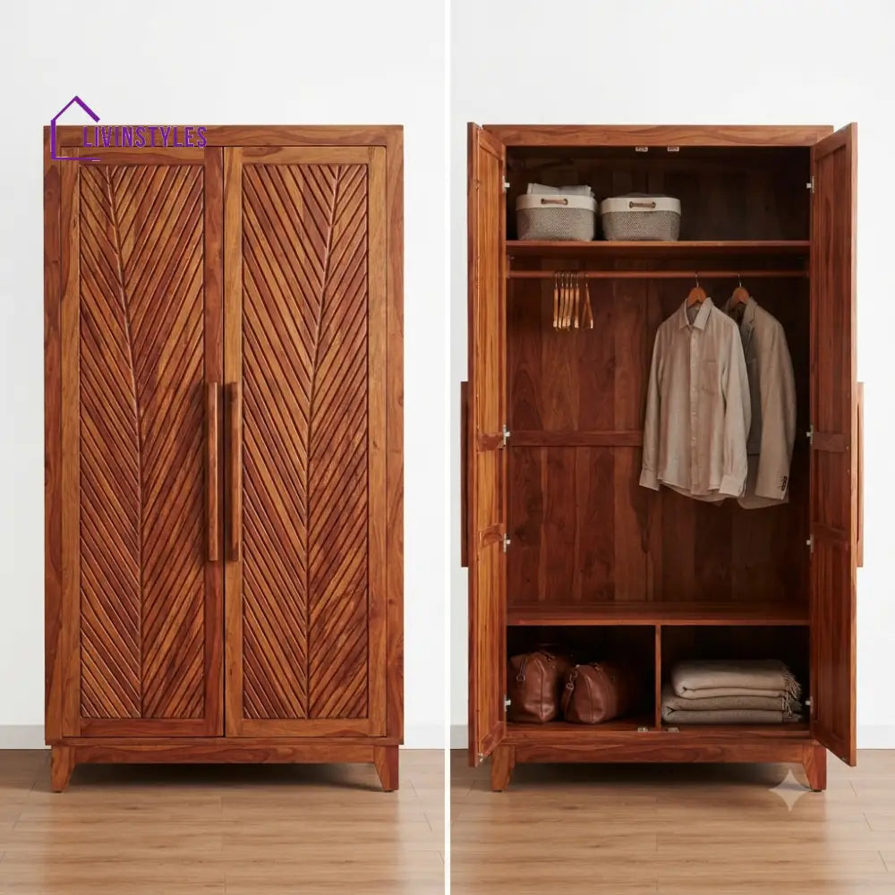 Bhargavi Wooden Wardrobe for Clothes | Cupboard for Clothes