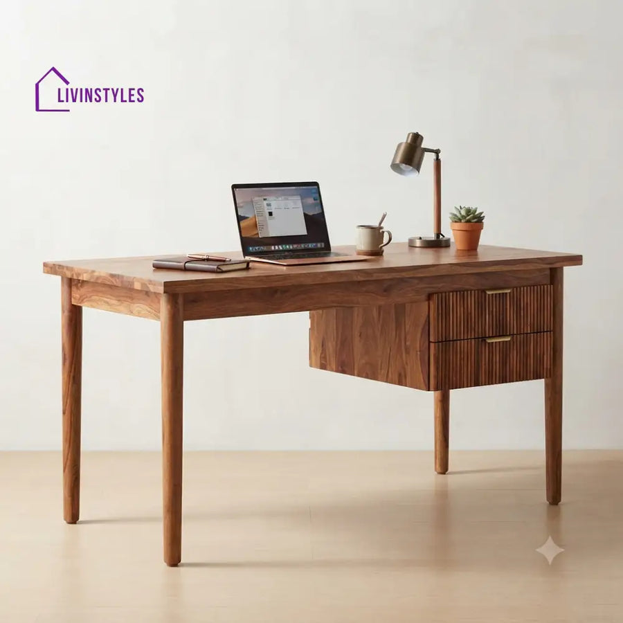Bhavani Sheesham Wood Study Table for Home | Wooden Study Table