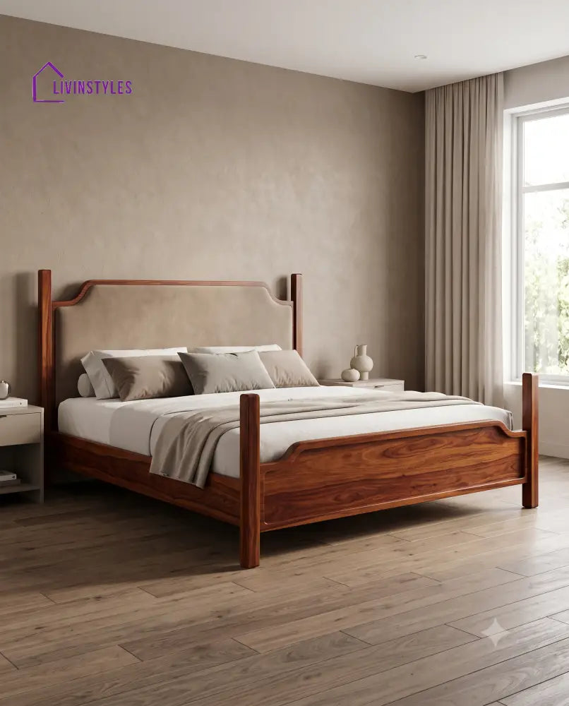 Bhavani Wooden Bed | Solid Wood Double Bed | Wooden King size bed & Wooden Queen size bed