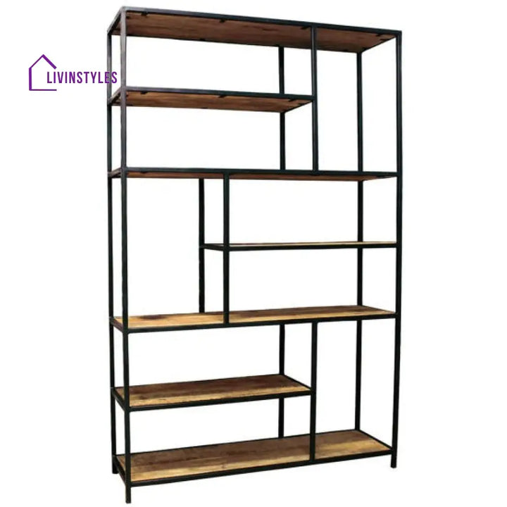 Bhavika Slim Line Metallic Bookshelf (Large)