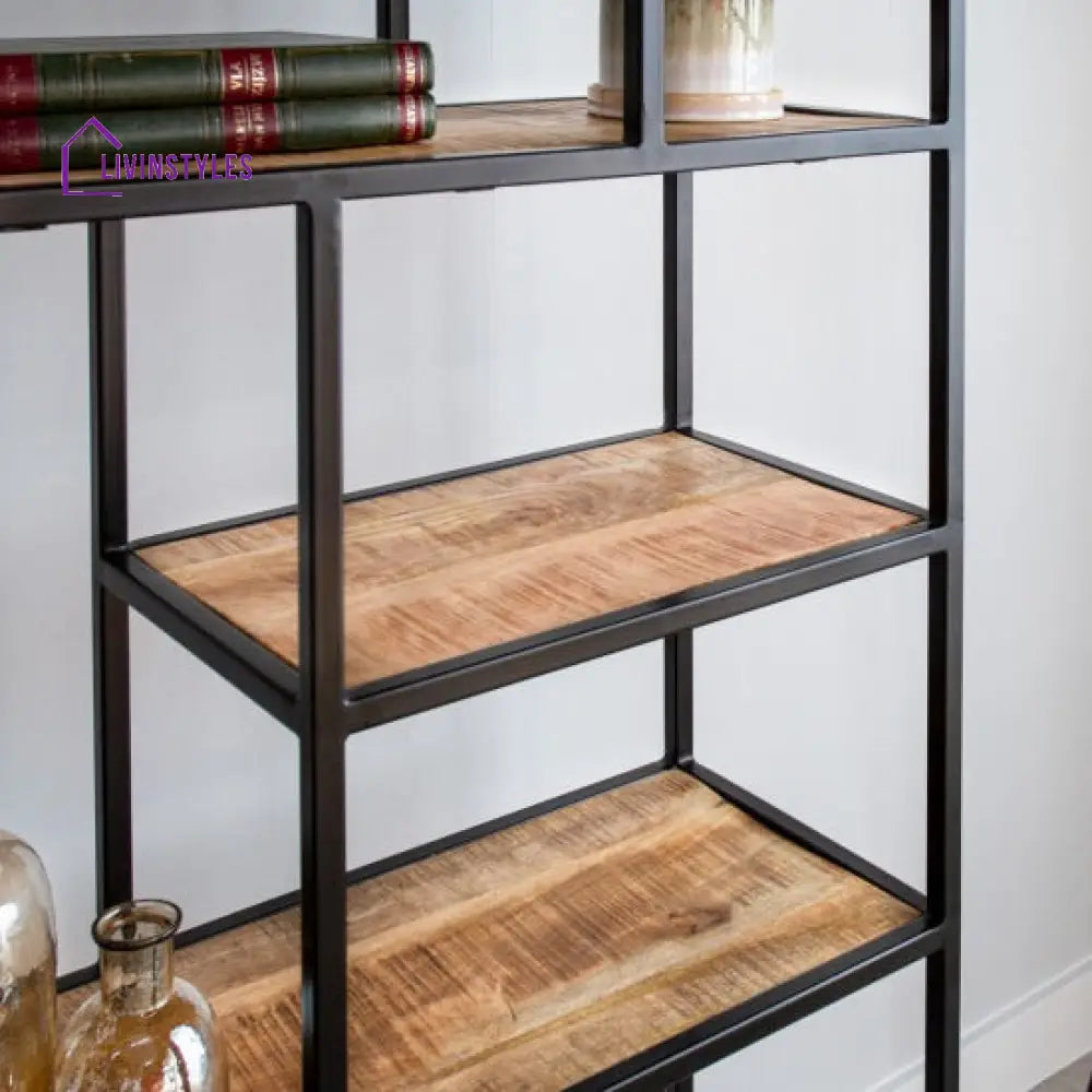 Bhavika Slim Line Metallic Bookshelf (Large)