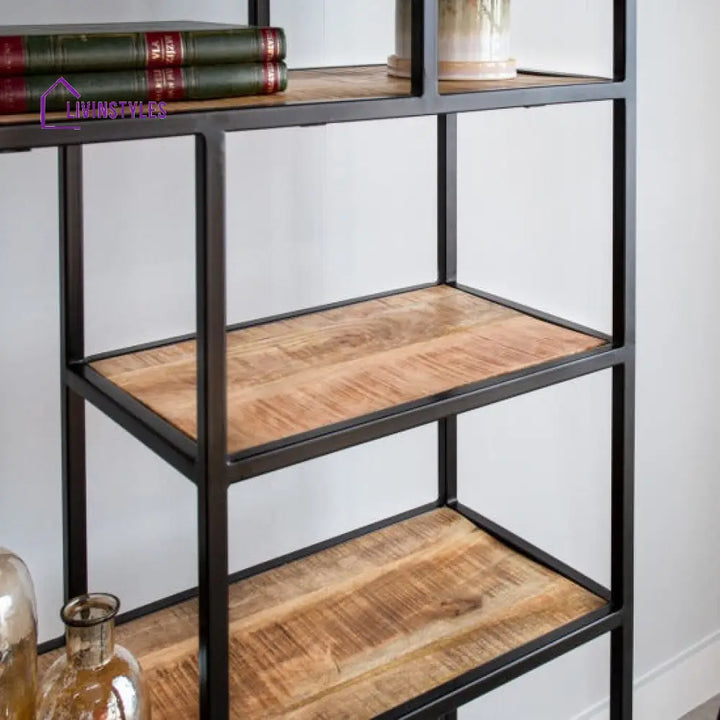 Bhavika Slim Line Metallic Bookshelf (Large)