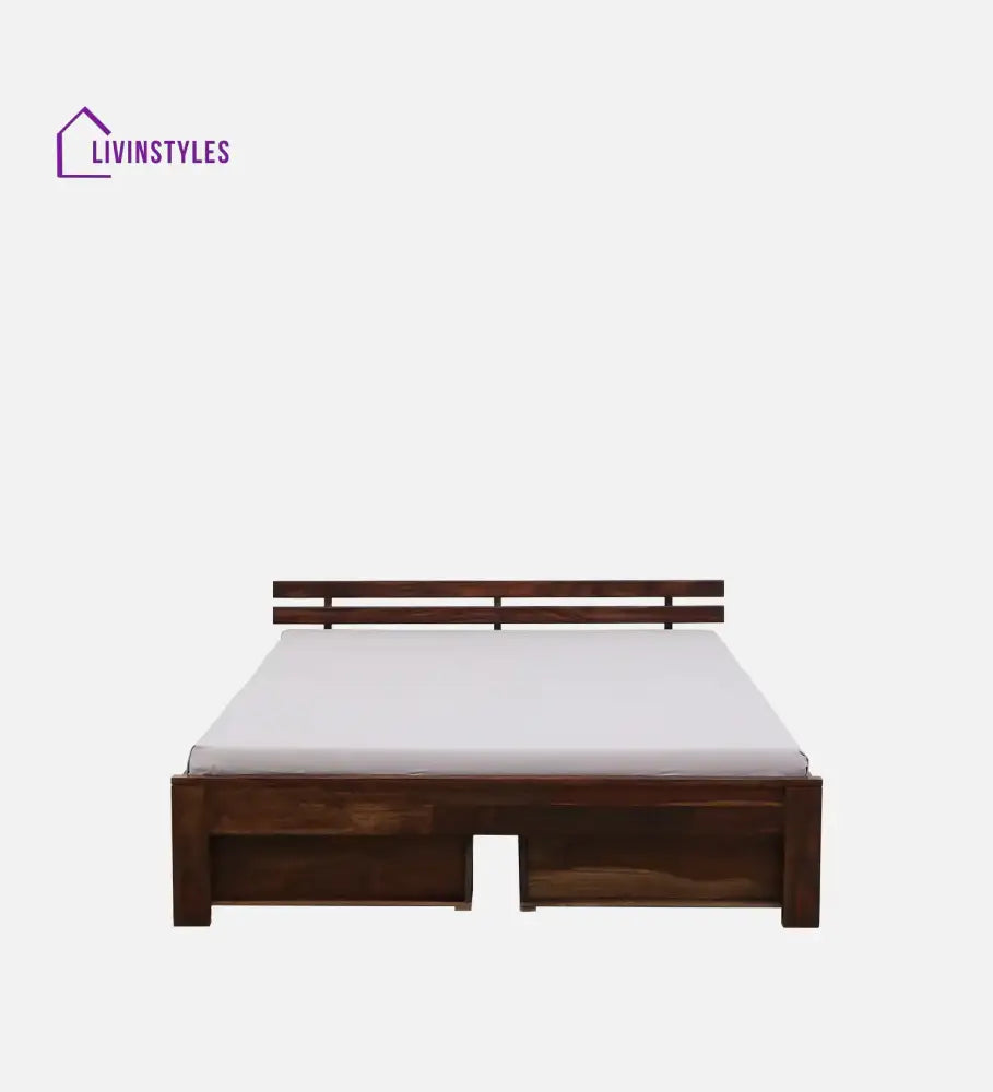 Amol Sheesham Wood Bed With Drawer Storage Bedroom Furniture Sets