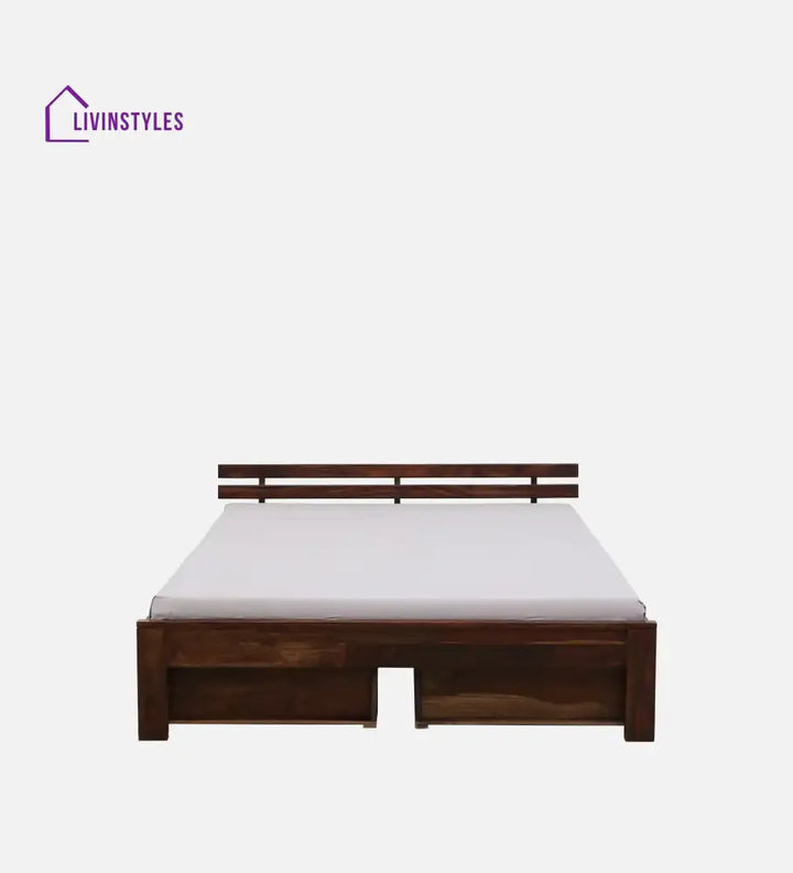Amol Sheesham Wood Bed With Drawer Storage Bedroom Furniture Sets