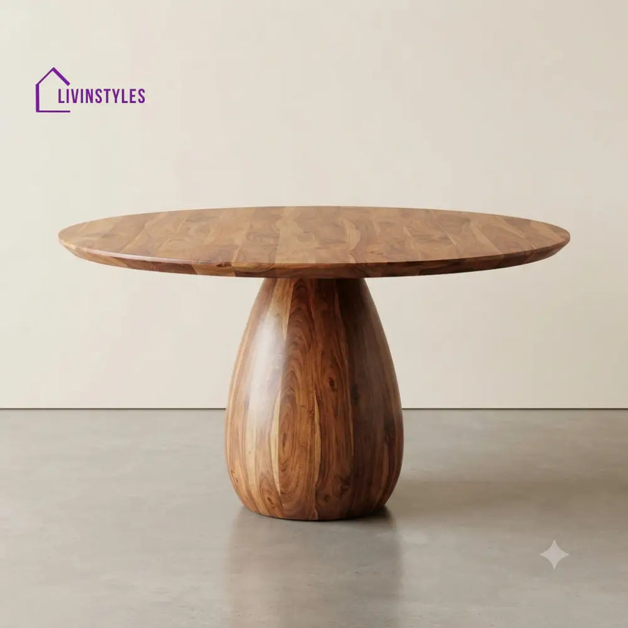 Bhavika Wooden Round Dining Table