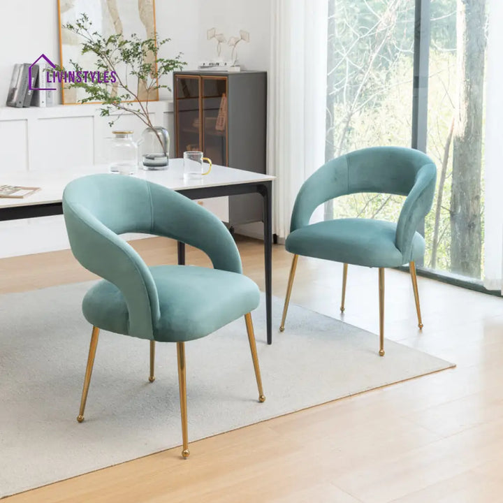 Bhavna Metal and Fabric Arm Chair | Living Room Chair | Lounge Chair