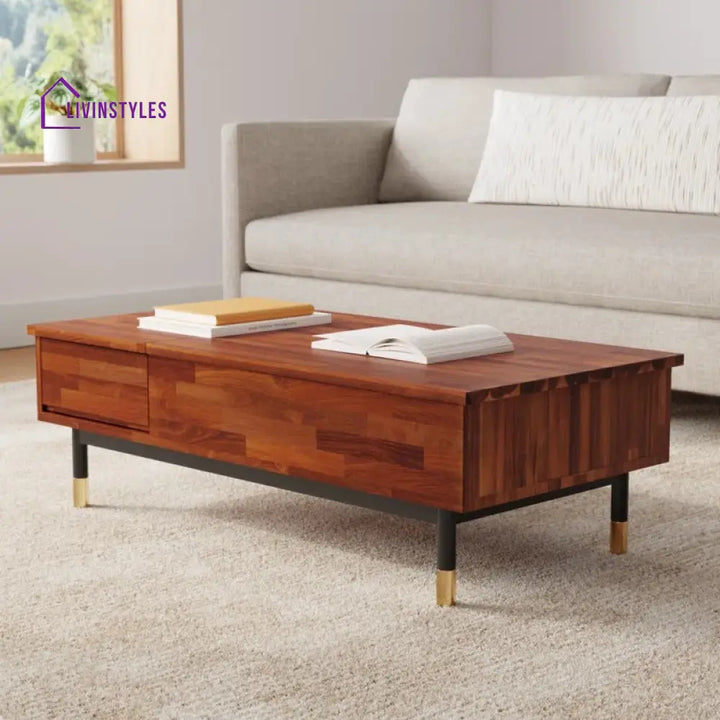 Bhavna Solid Wood Lift Top Coffee Table for Living Room