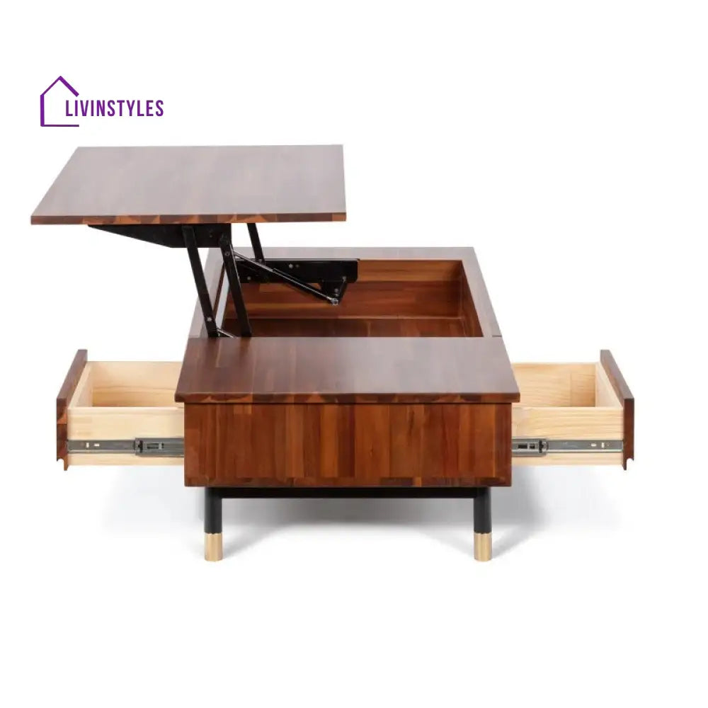 Bhavna Solid Wood Lift Top Coffee Table for Living Room