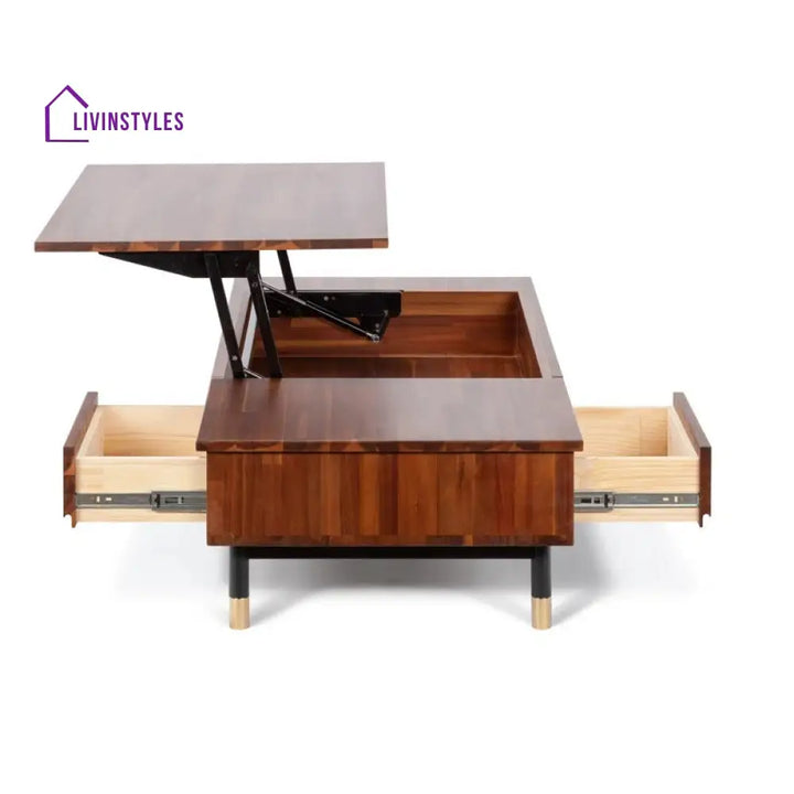 Bhavna Solid Wood Lift Top Coffee Table for Living Room