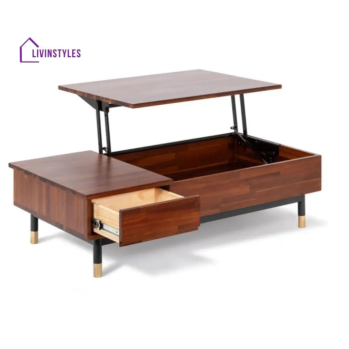 Bhavna Solid Wood Lift Top Coffee Table for Living Room
