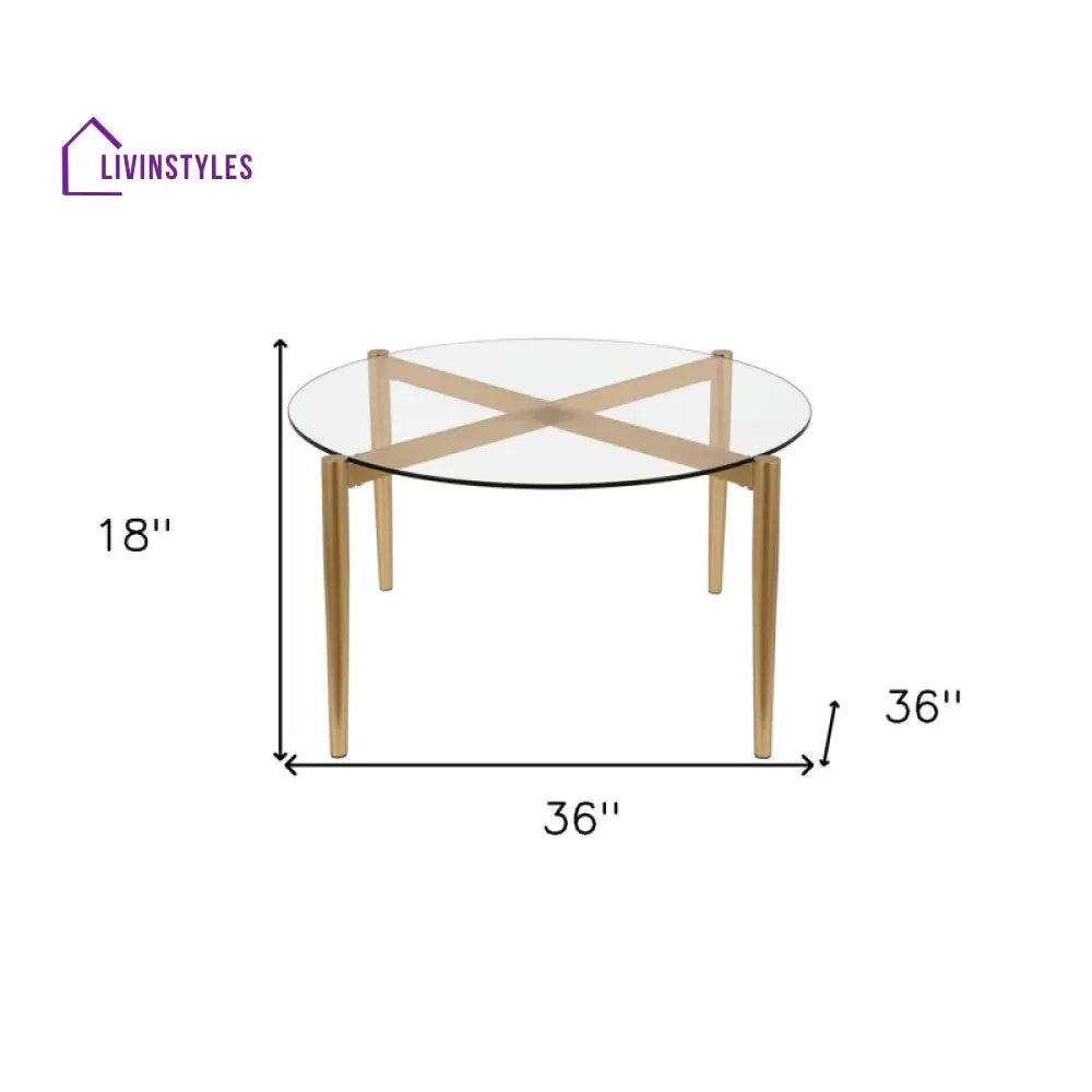 Bhavya Metal Coffee Table For Living Room