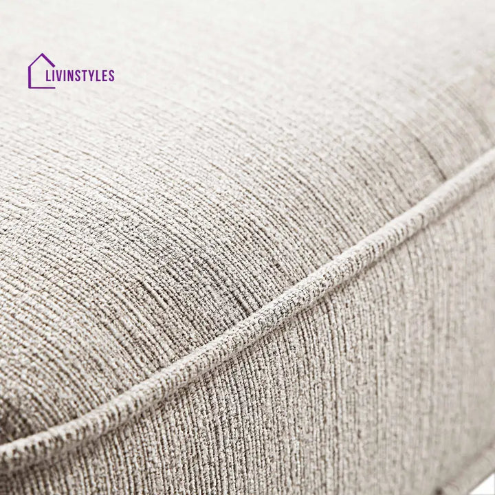 Dipley Oatmeal Woven Fabric Grande Corner Sofa Sofas
