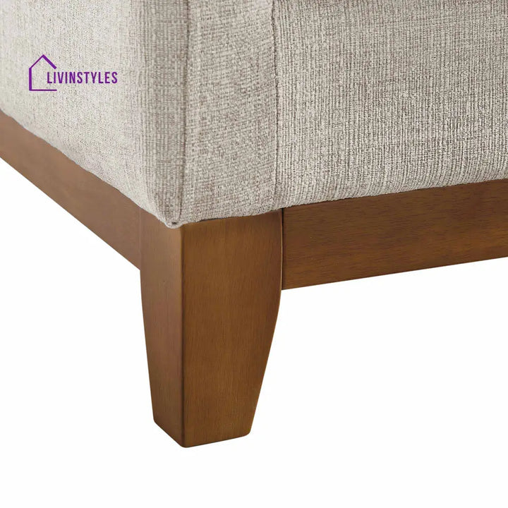 Dipley Oatmeal Woven Fabric Grande Corner Sofa Sofas