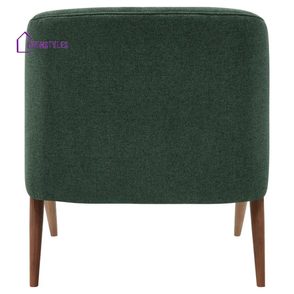 Bhavya Solid Wood and Fabric Arm Chair | Living Room Chair | Lounge Chair