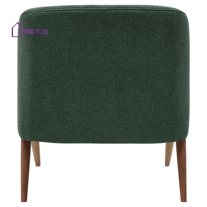 Bhavya Solid Wood and Fabric Arm Chair | Living Room Chair | Lounge Chair