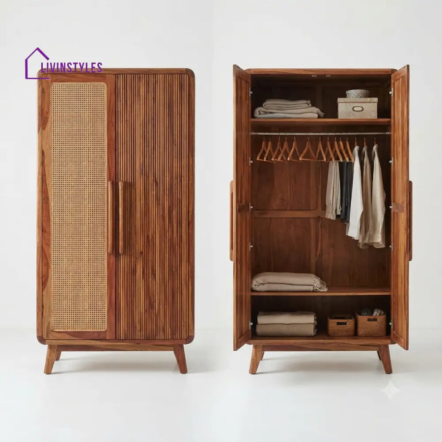 Bhavya Wooden Wardrobe for Clothes | Cupboard for Clothes