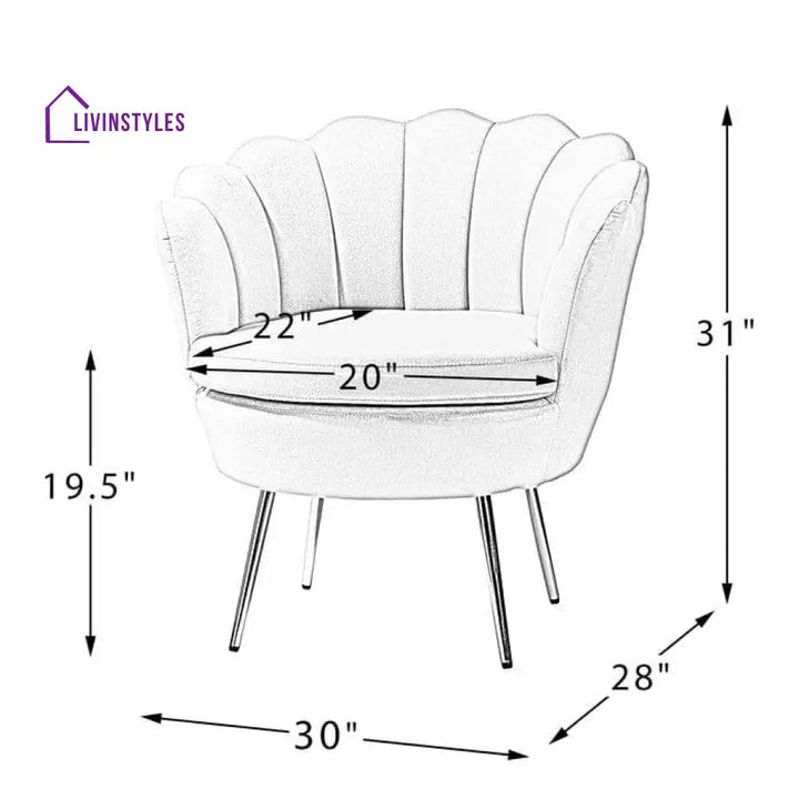 Hendrix Upholstered Barrel Chair (Set of 2) - Ouch Cart 
