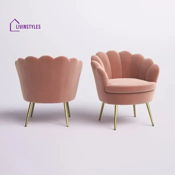 Hendrix Upholstered Barrel Chair (Set of 2) - Ouch Cart 