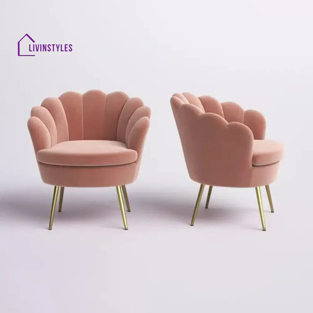 Hendrix Upholstered Barrel Chair (Set of 2) - Ouch Cart 