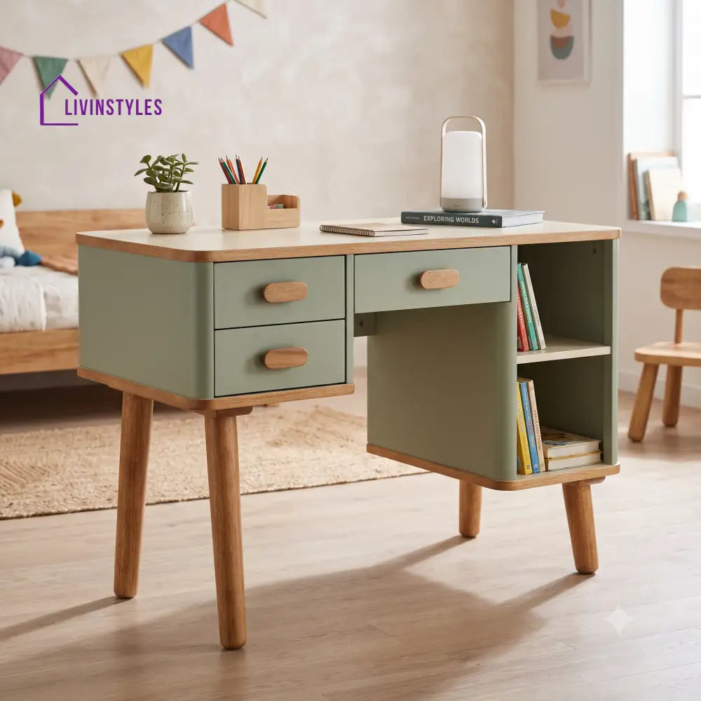 Bhuvana Mango Wood Kids Study Table | Study Table for Kids