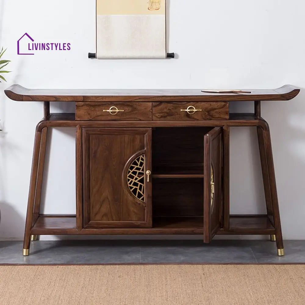 Bhuvesh Wooden Living Room Console Table