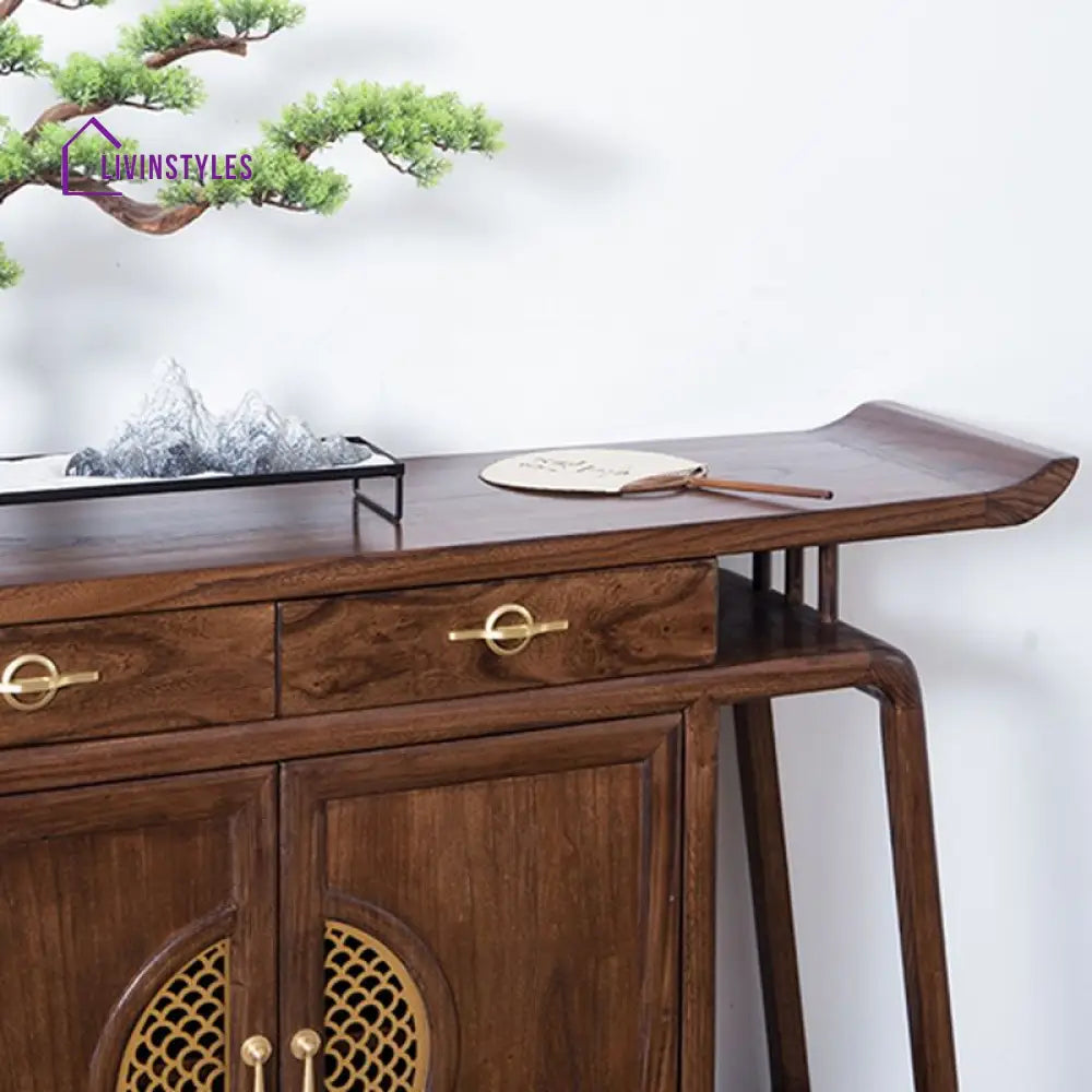 Bhuvesh Wooden Living Room Console Table