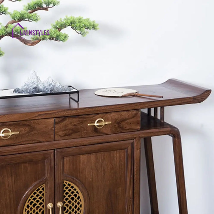 Bhuvesh Wooden Living Room Console Table