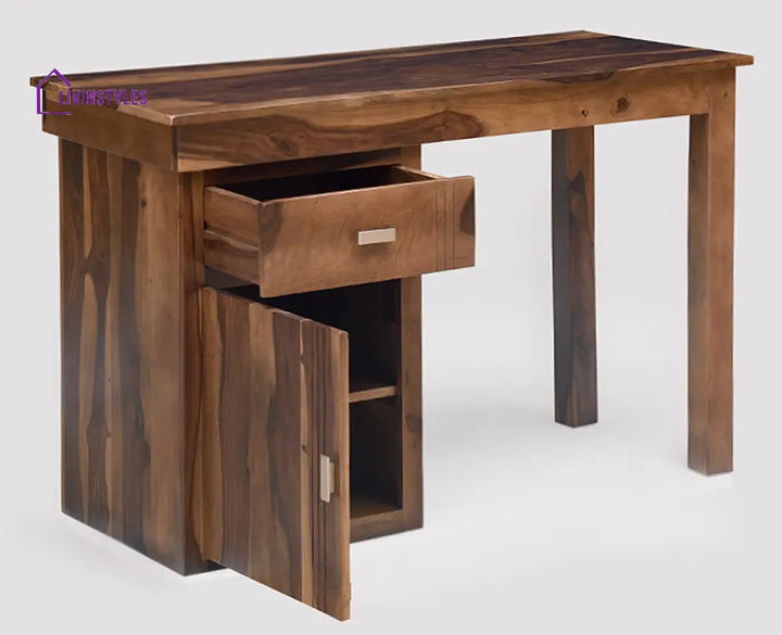 Bianca Solid Wood Writing Study Table Study Laptop Desk with Drawer Study Table