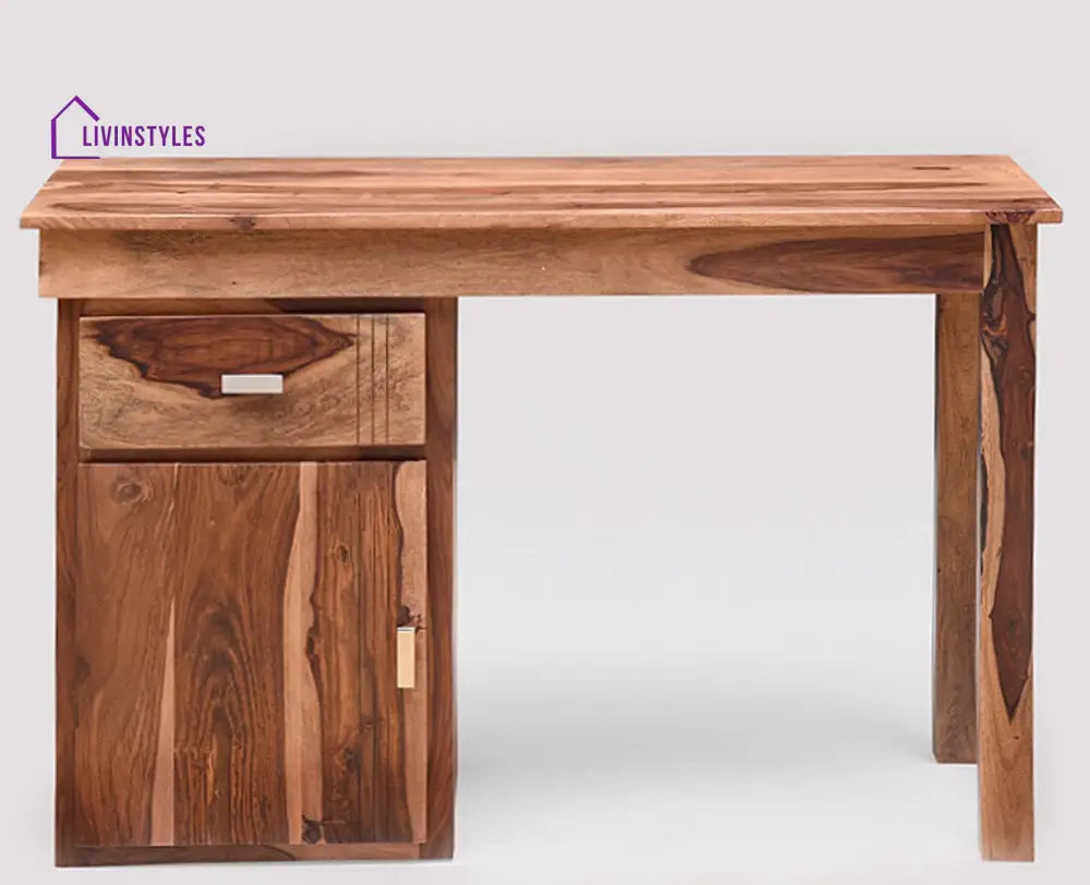 Bianca Solid Wood Writing Study Table Study Laptop Desk with Drawer Study Table