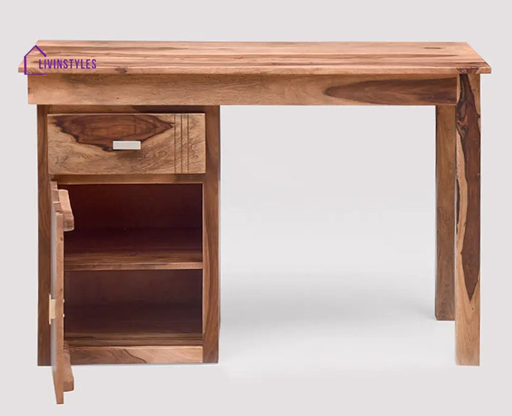 Bianca Solid Wood Writing Study Table Study Laptop Desk with Drawer Study Table