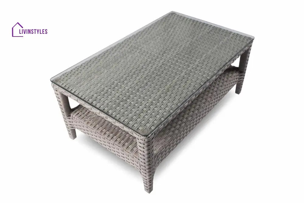 Bianchi Outdoor Sofa Set 2 Seater 2 Single seater and 1 Center Table (Grey) - Sofa Sets