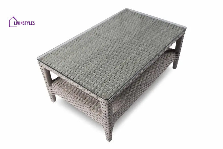 Bianchi Outdoor Sofa Set 2 Seater 2 Single seater and 1 Center Table (Grey) - Sofa Sets