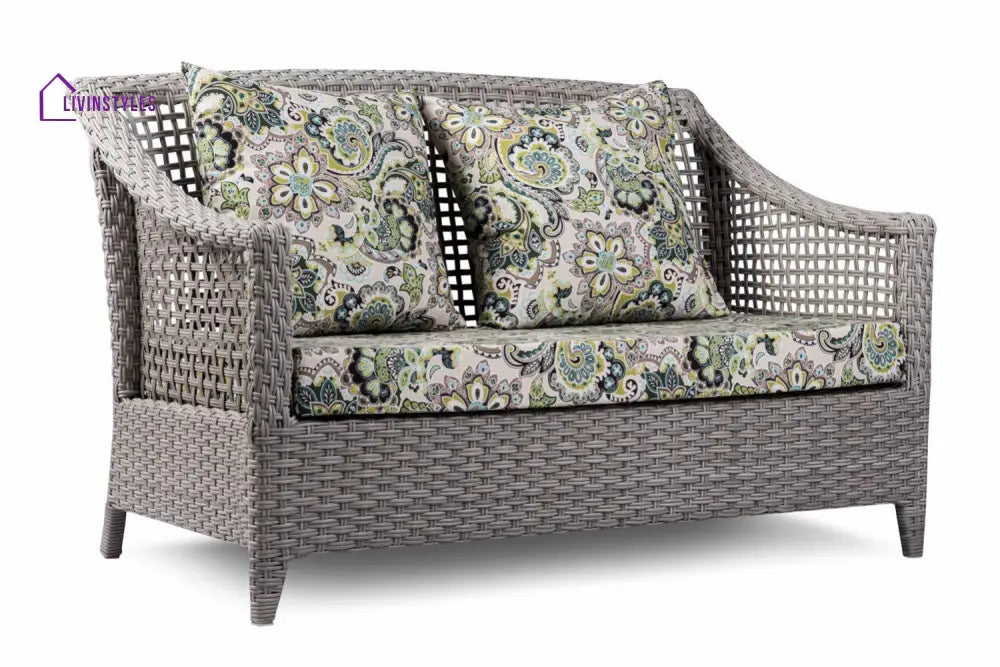 Bianchi Outdoor Sofa Set 2 Seater 2 Single seater and 1 Center Table (Grey) - Sofa Sets