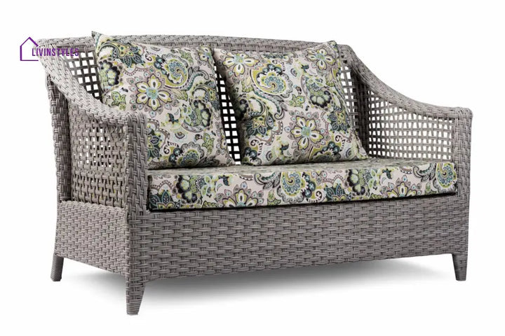 Bianchi Outdoor Sofa Set 2 Seater 2 Single seater and 1 Center Table (Grey) - Sofa Sets