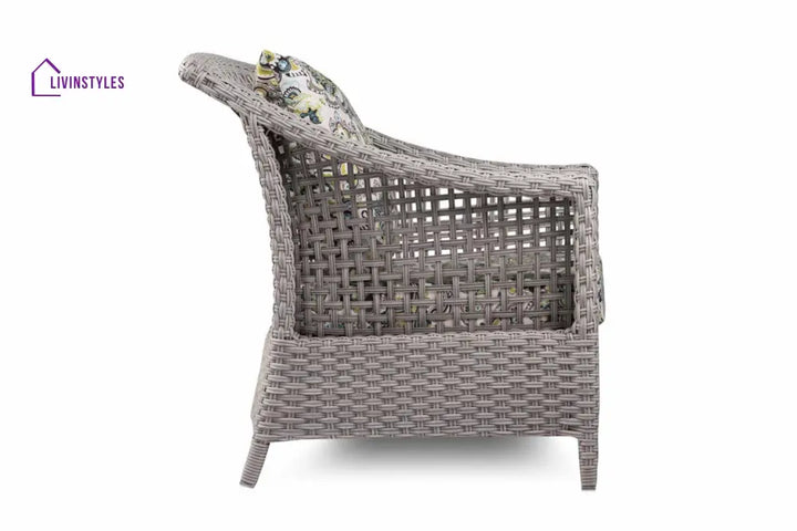 Bianchi Outdoor Sofa Set 2 Seater 2 Single seater and 1 Center Table (Grey) - Sofa Sets