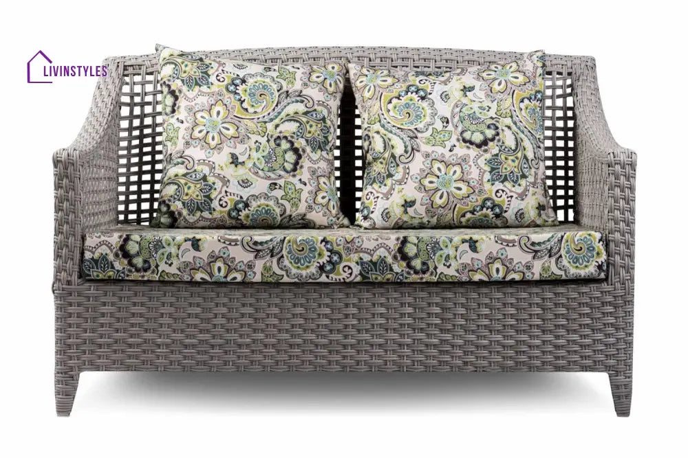 Bianchi Outdoor Sofa Set 2 Seater 2 Single seater and 1 Center Table (Grey) - Sofa Sets