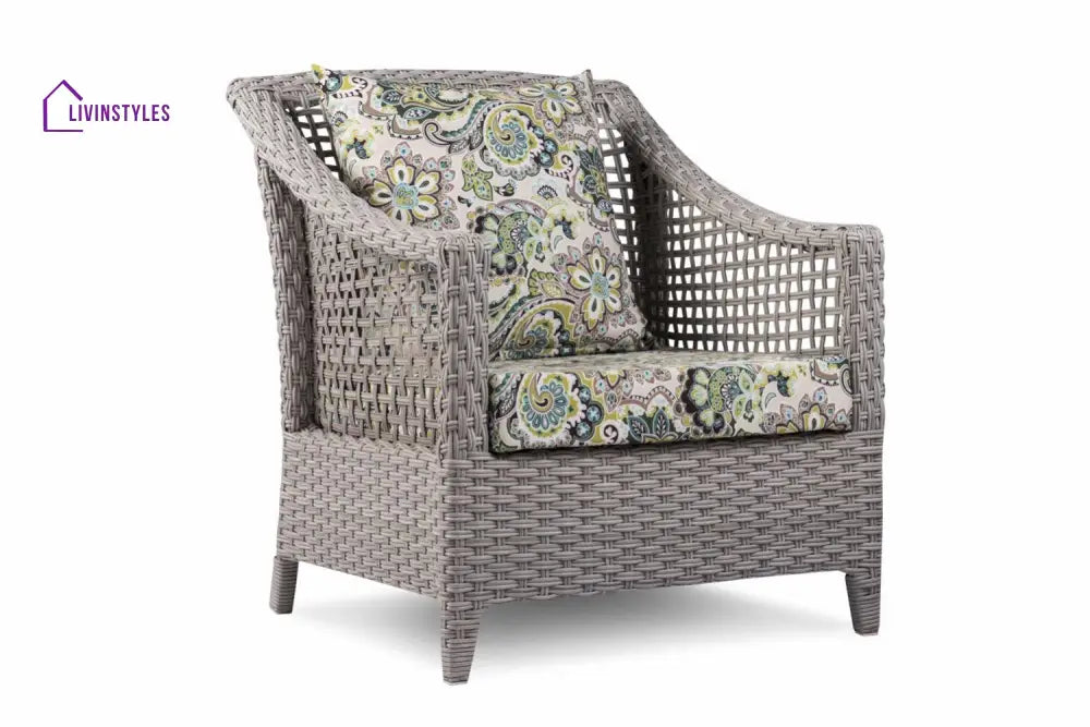 Bianchi Outdoor Sofa Set 2 Seater 2 Single seater and 1 Center Table (Grey) - Sofa Sets