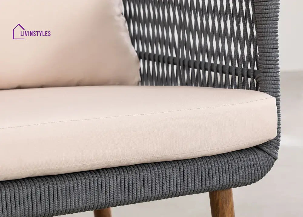 Bilbao Outdoor Sofa Set 2 Seater 2 Single seater Set Braided & Rope - Sofa Sets