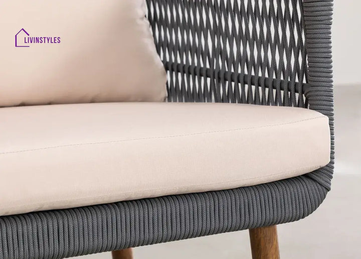 Bilbao Outdoor Sofa Set 2 Seater 2 Single seater Set Braided & Rope - Sofa Sets
