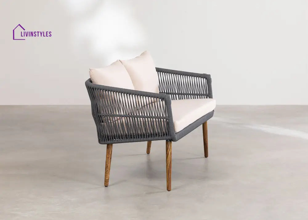 Bilbao Outdoor Sofa Set 2 Seater 2 Single seater Set Braided & Rope - Sofa Sets