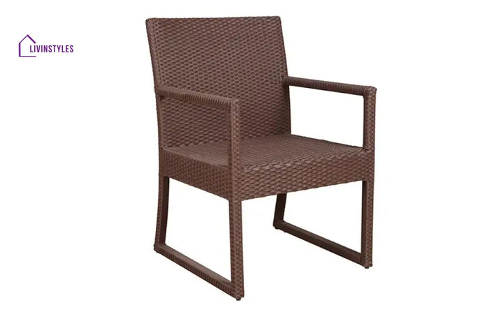 Binny Outdoor Patio Seating Set 2 Chairs and 1 Table Set (Brown) - Coffee Table Sets