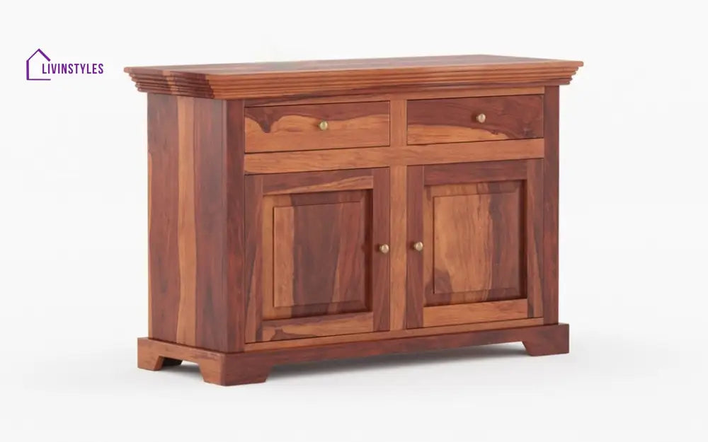 Biran Solid Wood 2 Drawer Cabinet